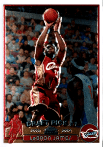 2003 topps chrome lebron james