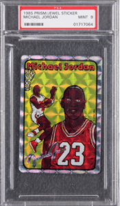 1985 Michael Jordan Prism Jewel Stickers Card