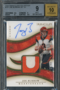 Joe Burrow Rookie Cards Guide, Top RC List, Best Autographs