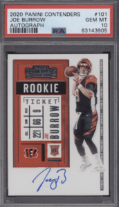 Joe Burrow Rookie Card Rankings and What's the Most Valuable