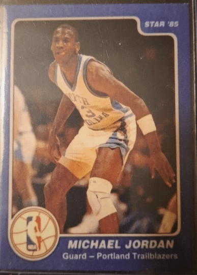 1985-86 Star Michael Jordan Portland Trailblazers Error Card #3