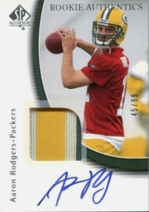 2005 SP Authentic Gold Aaron Rodgers rookie card 151