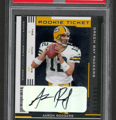 best aaron rodgers autograph football cards