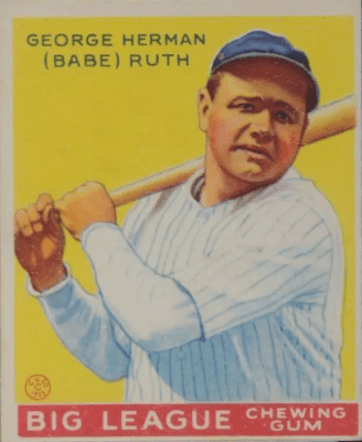 1933 Goudey Babe Ruth 53
