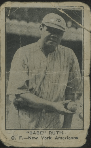 1922 Babe Ruth E120 American Caramel