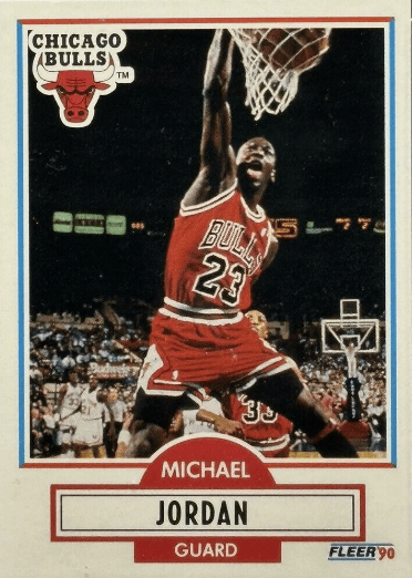 1990 Michael Jordan Fleer Basketball Error Card Value