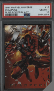 1994 Deadpool Marvel Universe Flair Power Blast #16