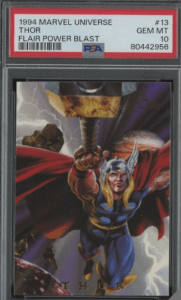 1994 Thor Marvel Universe Flair Power Blast