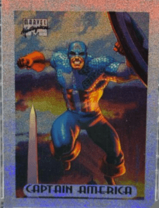 1994 Captain America Marvel Masterpieces Silver Holofoil