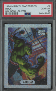 1994 Hulk Marvel Masterpieces Holofoil Silver #4