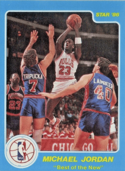 1986 Michael Jordan Star Best of The New Old Basketball