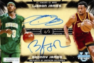 LeBron James' Fanatics deal to feature trading card with Bronny