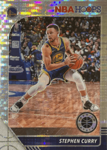 2019 Stephen Curry NBA Hoops Premium Stock Pulsar Prizm