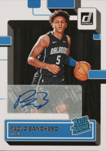 Paolo Banchero rookie card Donruss Rated Rookie 201