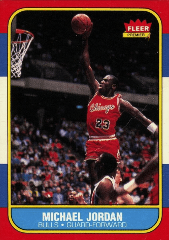 1986 Michael Jordan Fleer Rookie Card