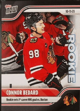 2023 Connor Bedard Topps Now 1st NHL Goal 
