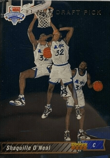 1992 Shaquille O'Neal Upper Deck best basketball rookie cards